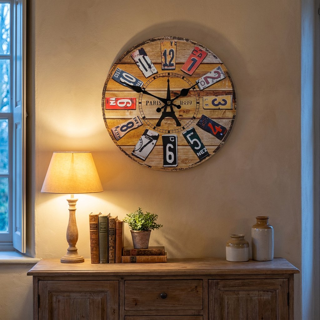 Horloge Murale Plaques Paris