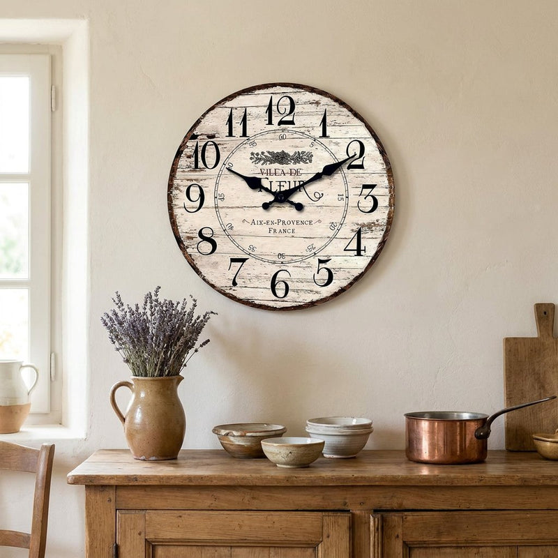 Horloge Murale Provence Vintage