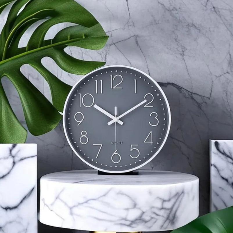 Horloge Murale Chiffres Blancs