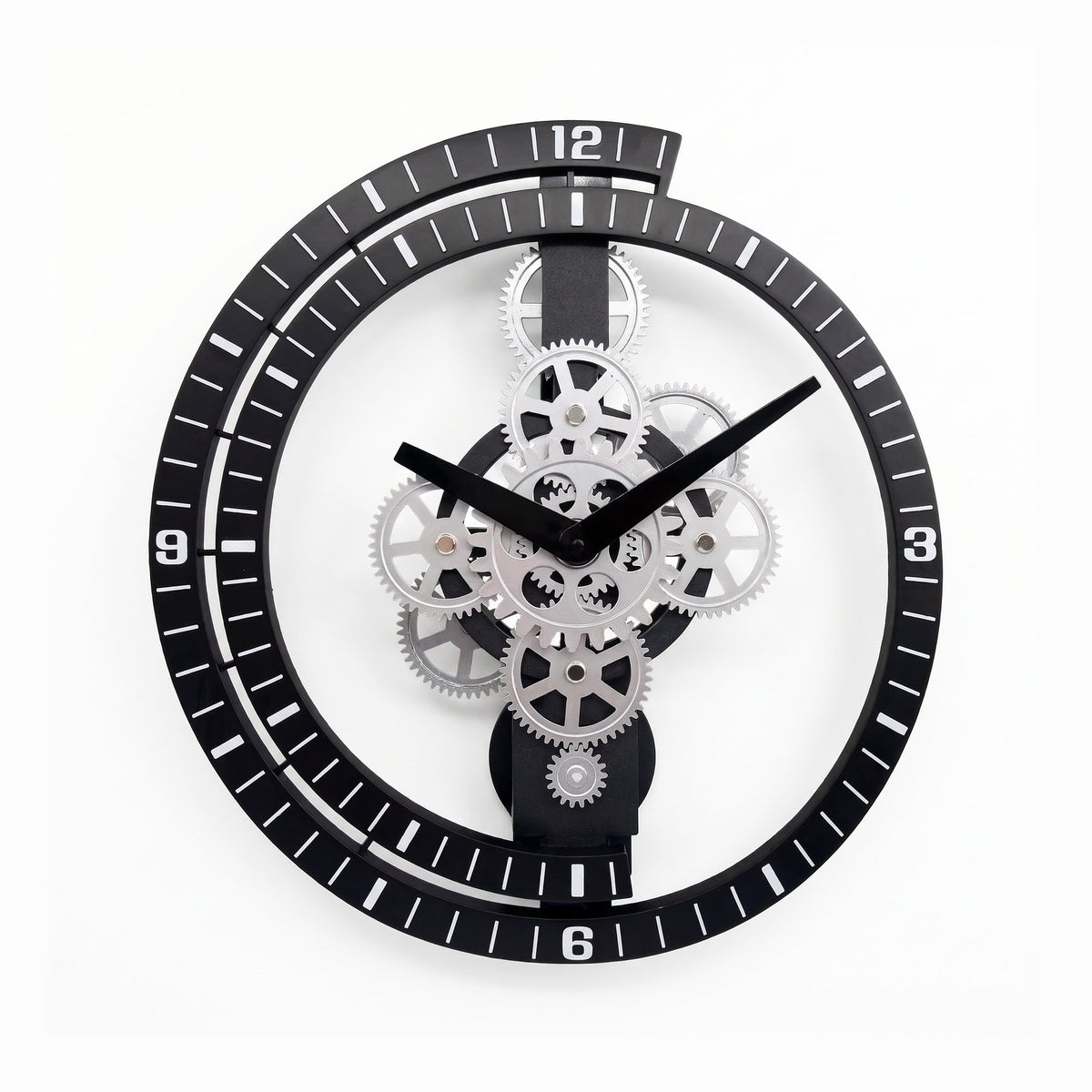 Horloge Murale Rouages Métal