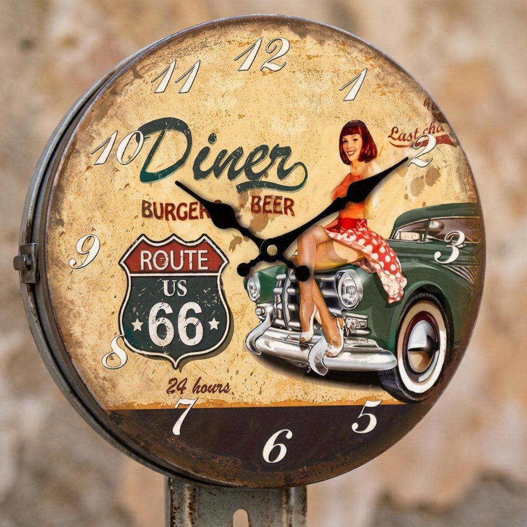 Horloge Murale Route 66