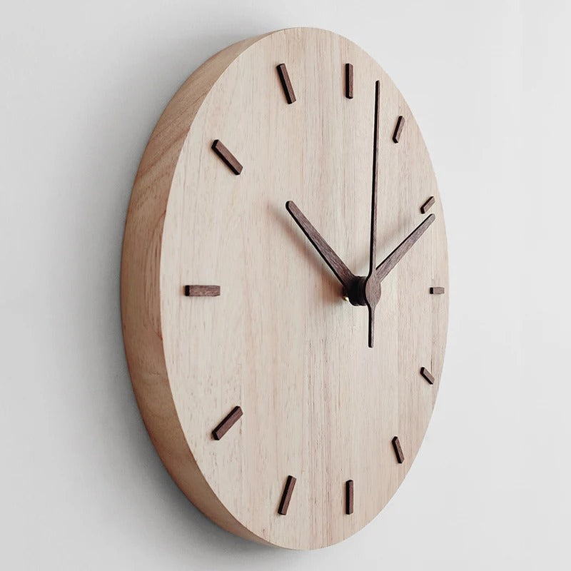 Horloge Murale Bois Naturel