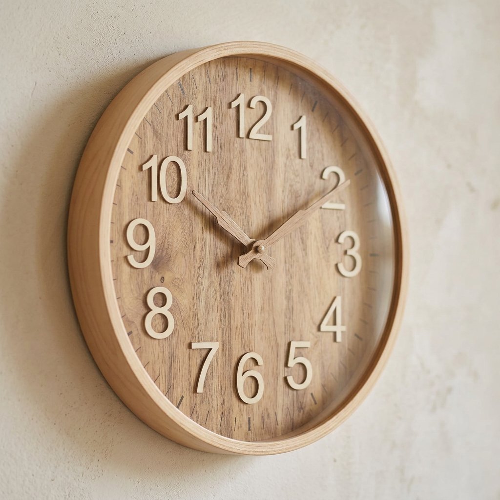 Horloge Scandinave en Bois