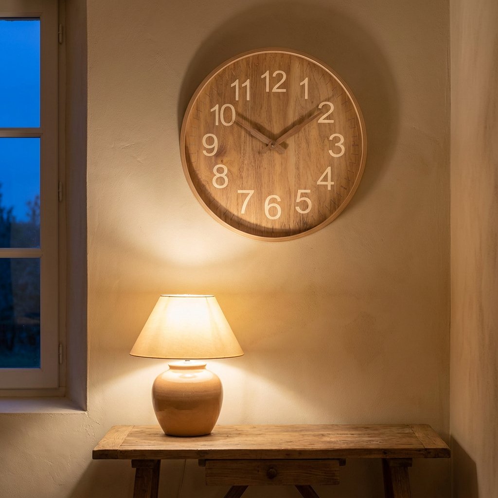 Horloge Scandinave en Bois