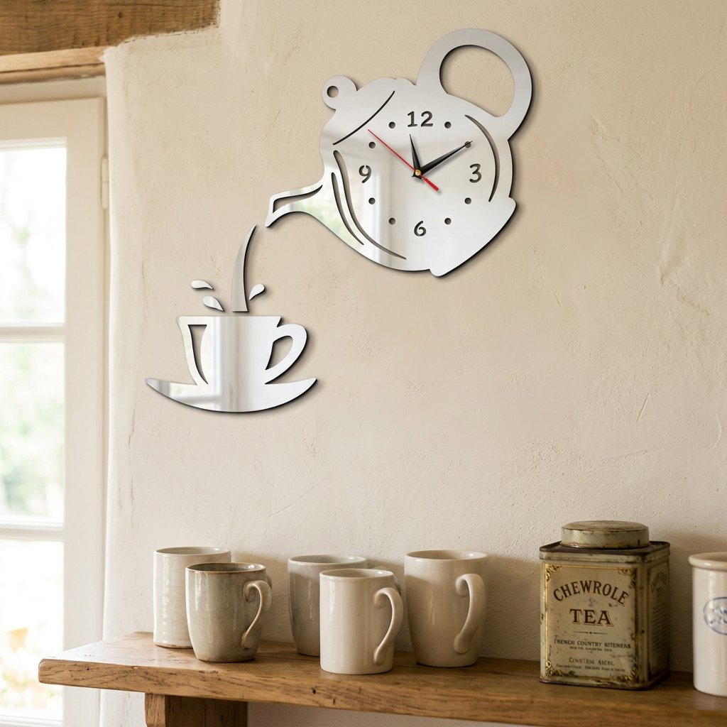 Horloge Murale Théière