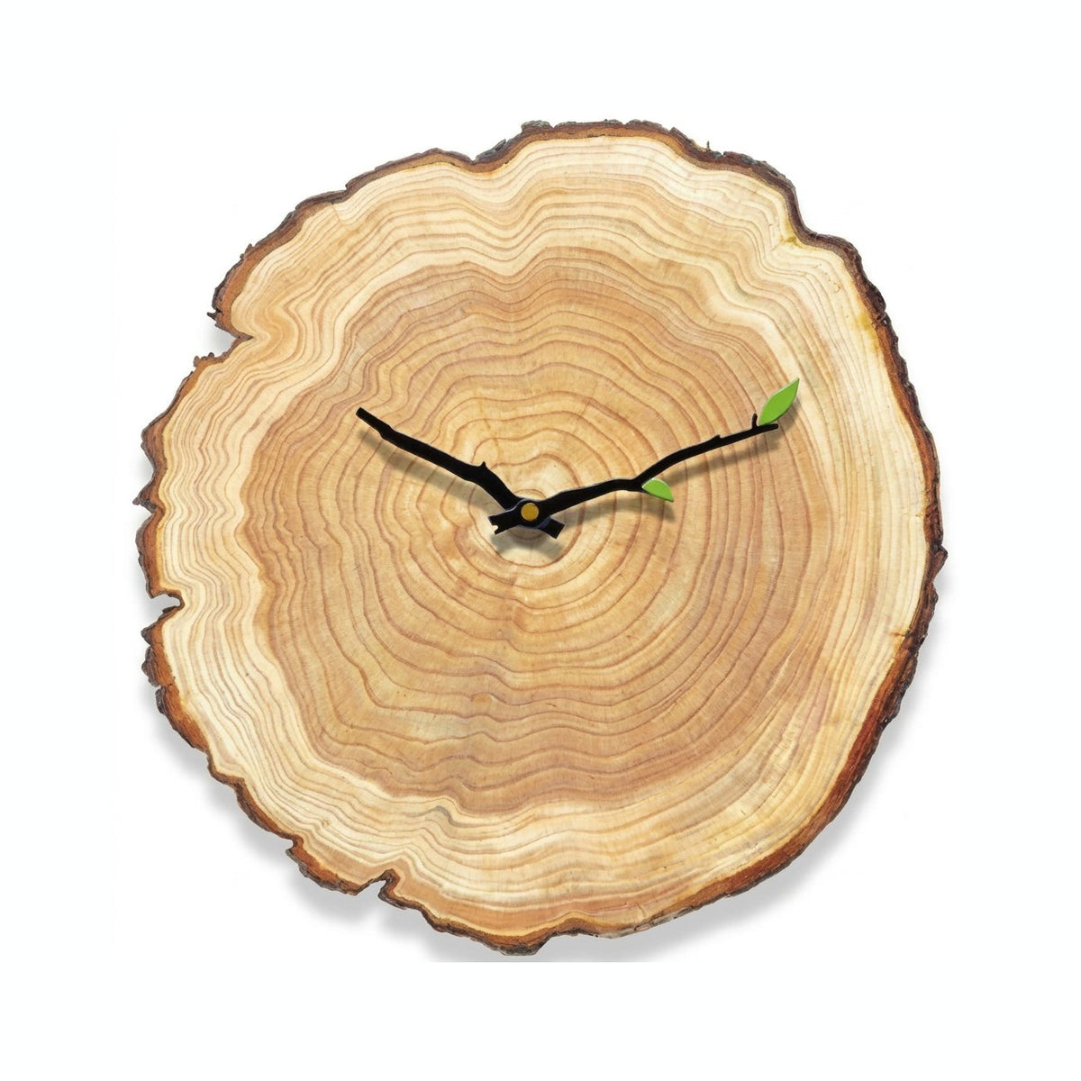 Horloge Murale Tranche Bois