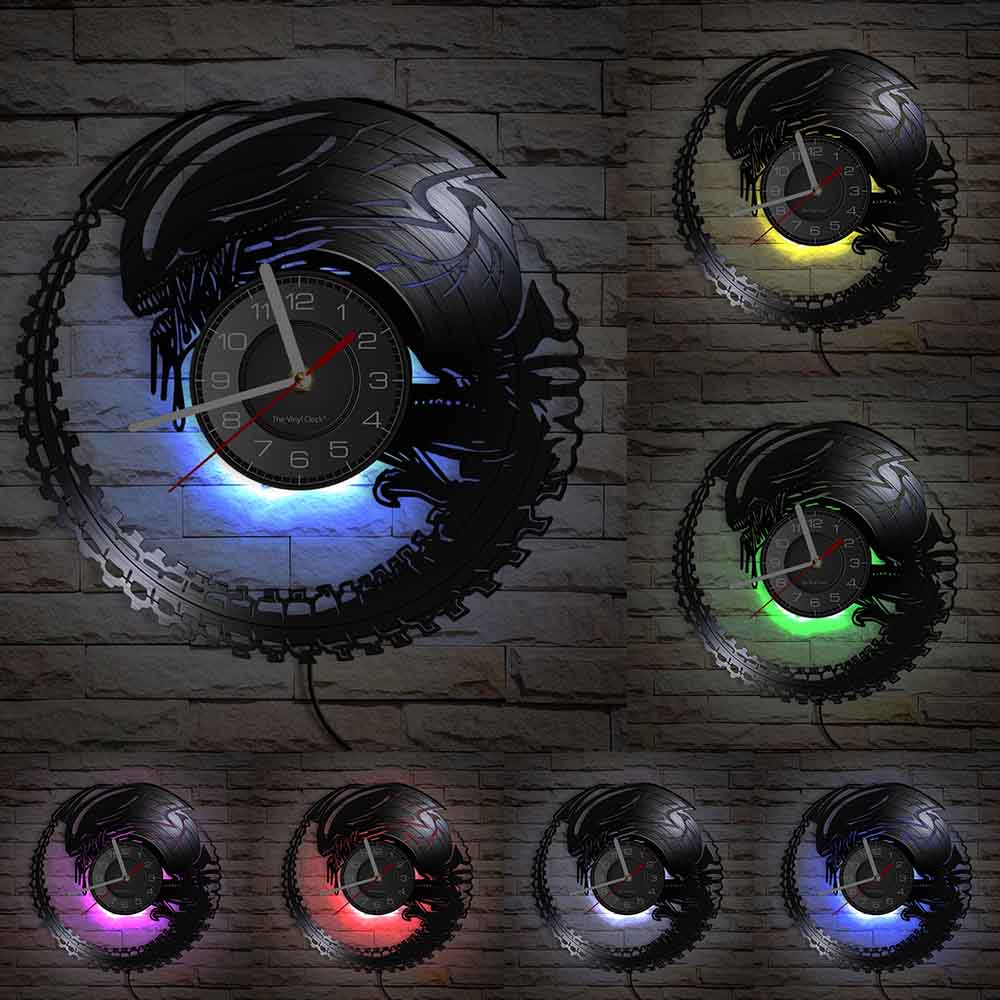 Horloge Murale Alien Lumineuse