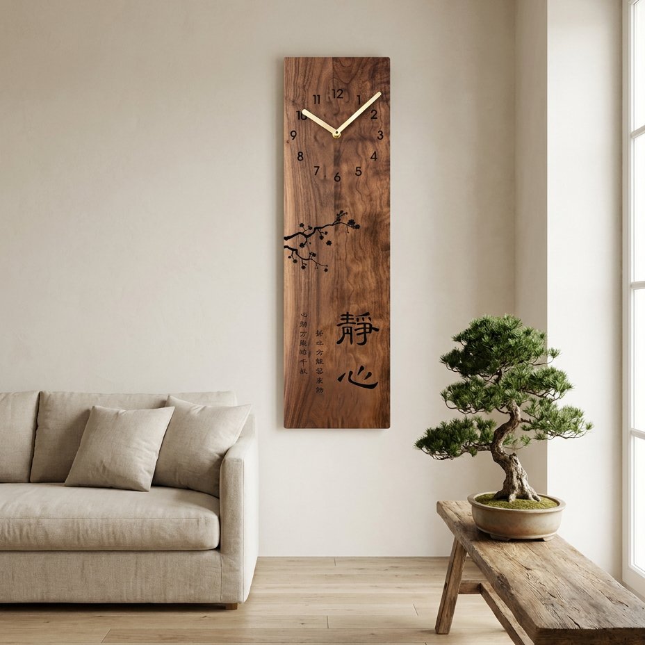 Horloge Murale Zen Bois