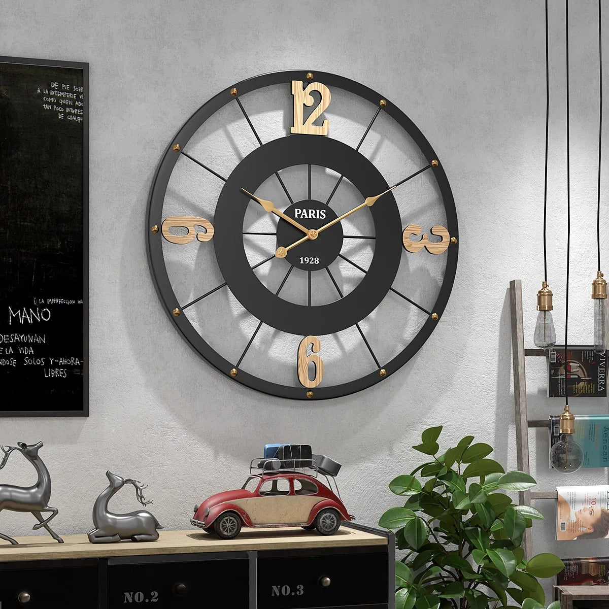 Horloge Murale Industrielle Paris