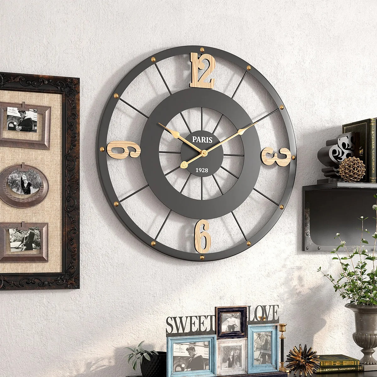 Horloge Murale Industrielle Paris
