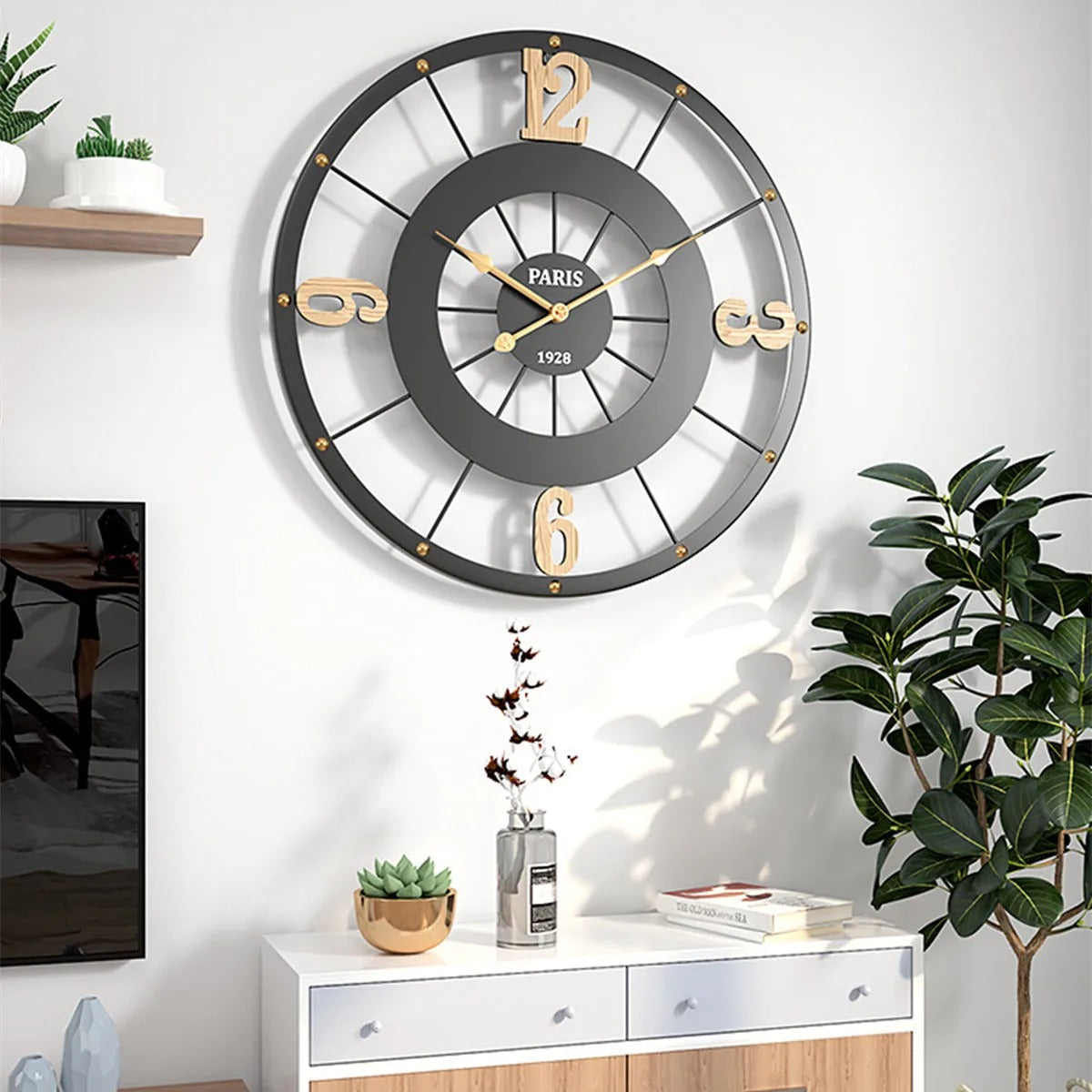 Horloge Murale Industrielle Paris