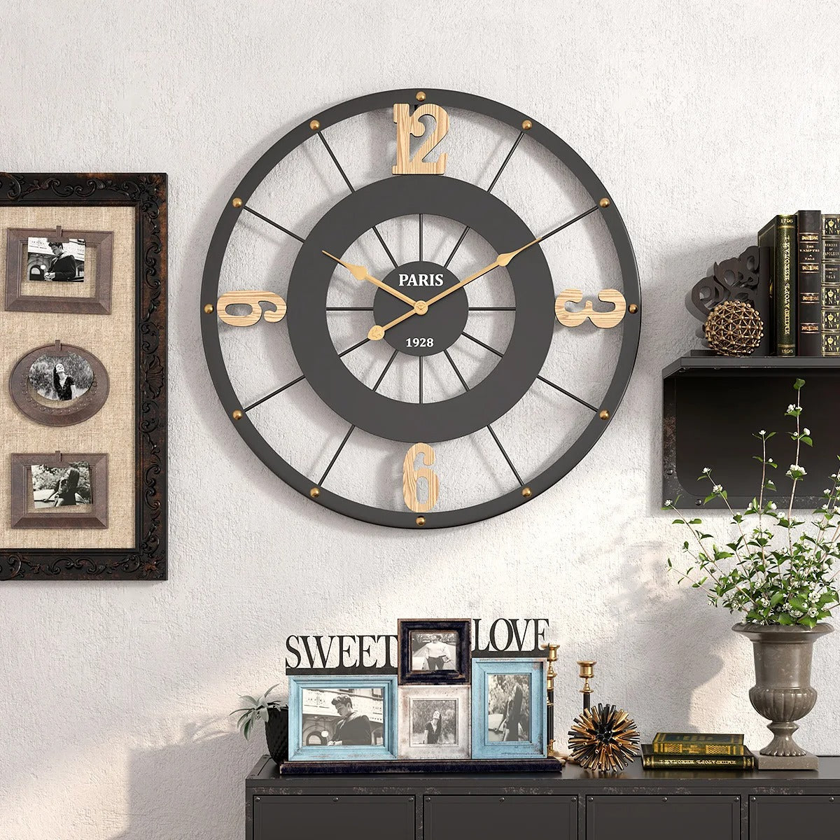 Horloge Murale Industrielle Paris