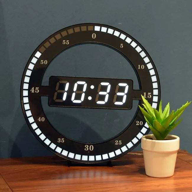 Horloge Murale Digital Rétro