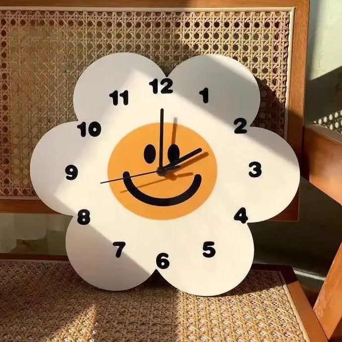 Horloge À Poser Sourire Fleur