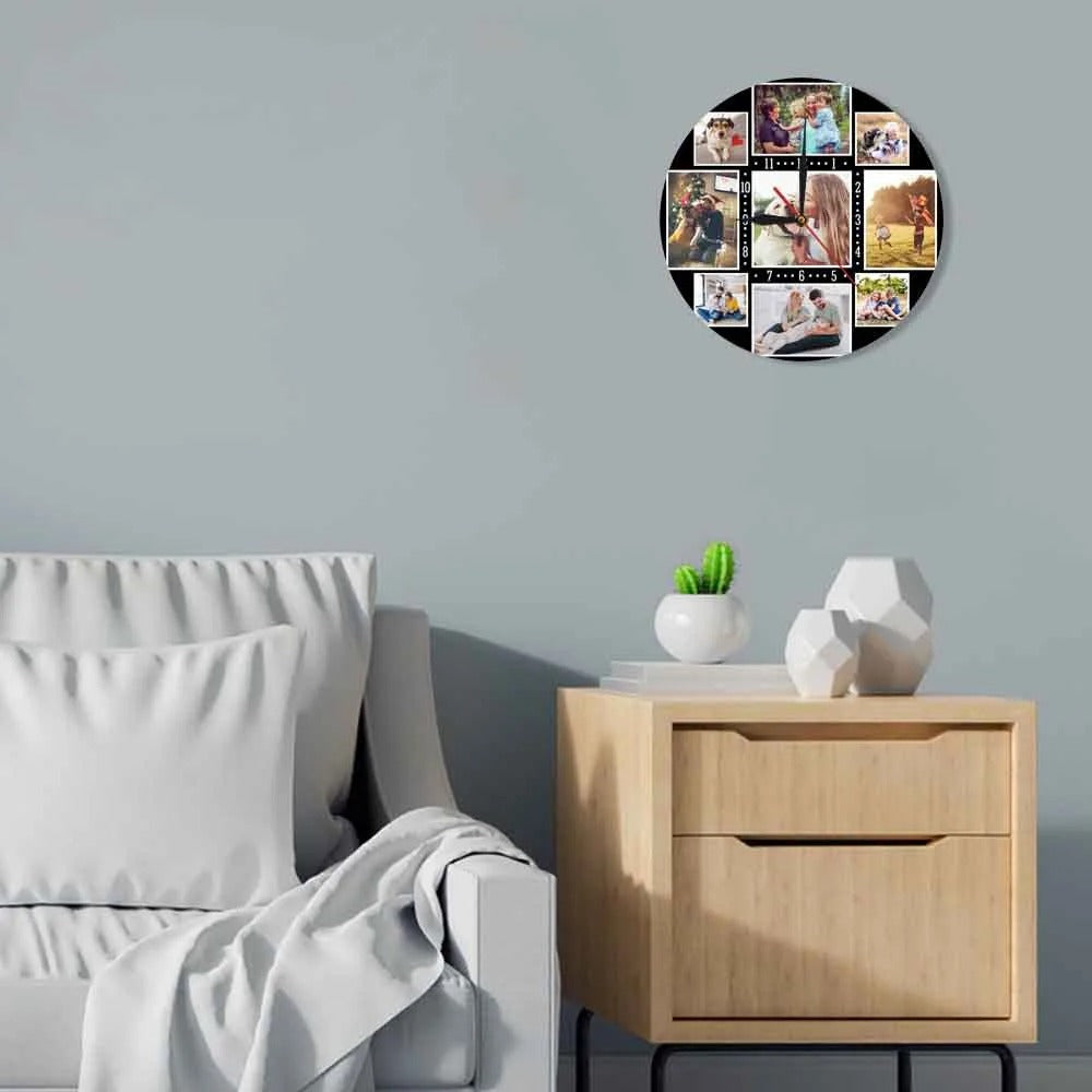 Horloge Murale Photos Personnelles