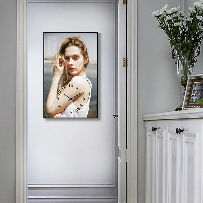 Horloge Murale Portrait Photo