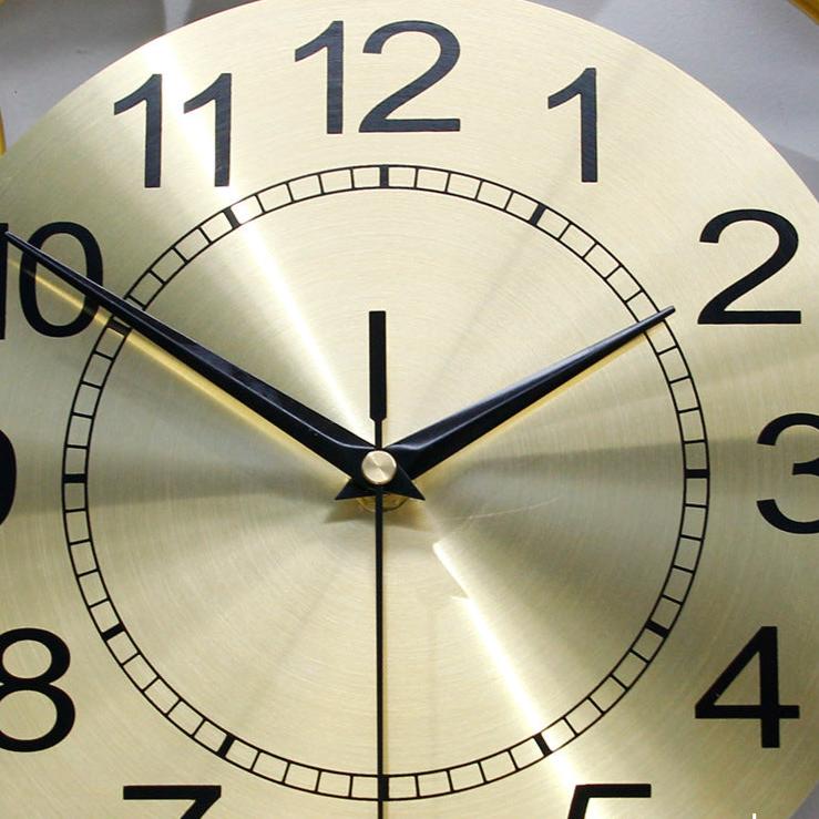 Horloge Murale Cercle Doré