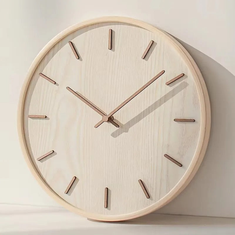 Horloge Murale Bois Naturel