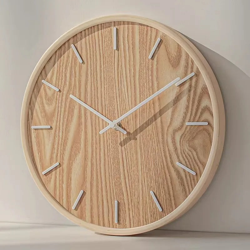 Horloge Murale Bois Naturel
