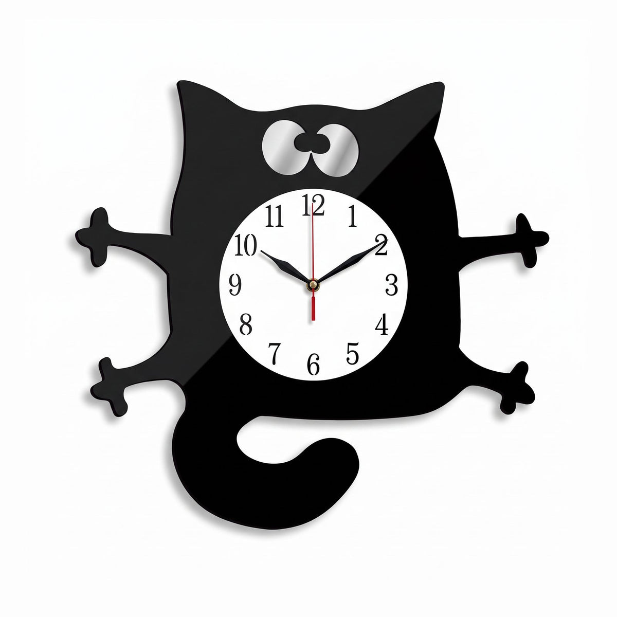 Horloge Murale Silhouette Féline