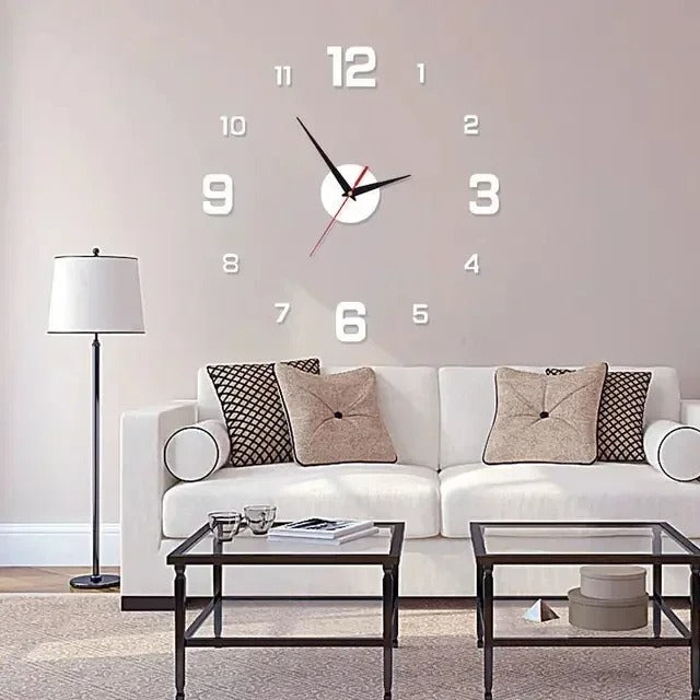 Horloge Murale Chiffres 3D