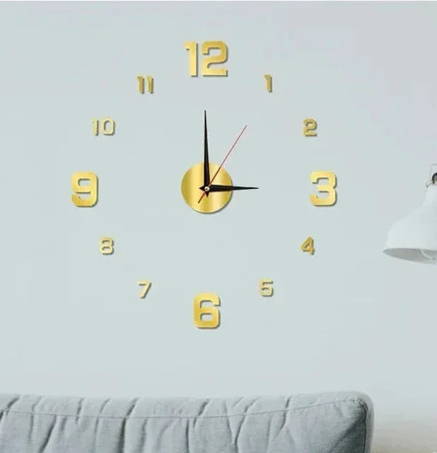 Horloge Murale Chiffres 3D