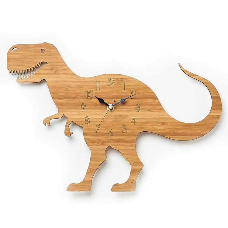 Horloge Murale Dinosaure Bois