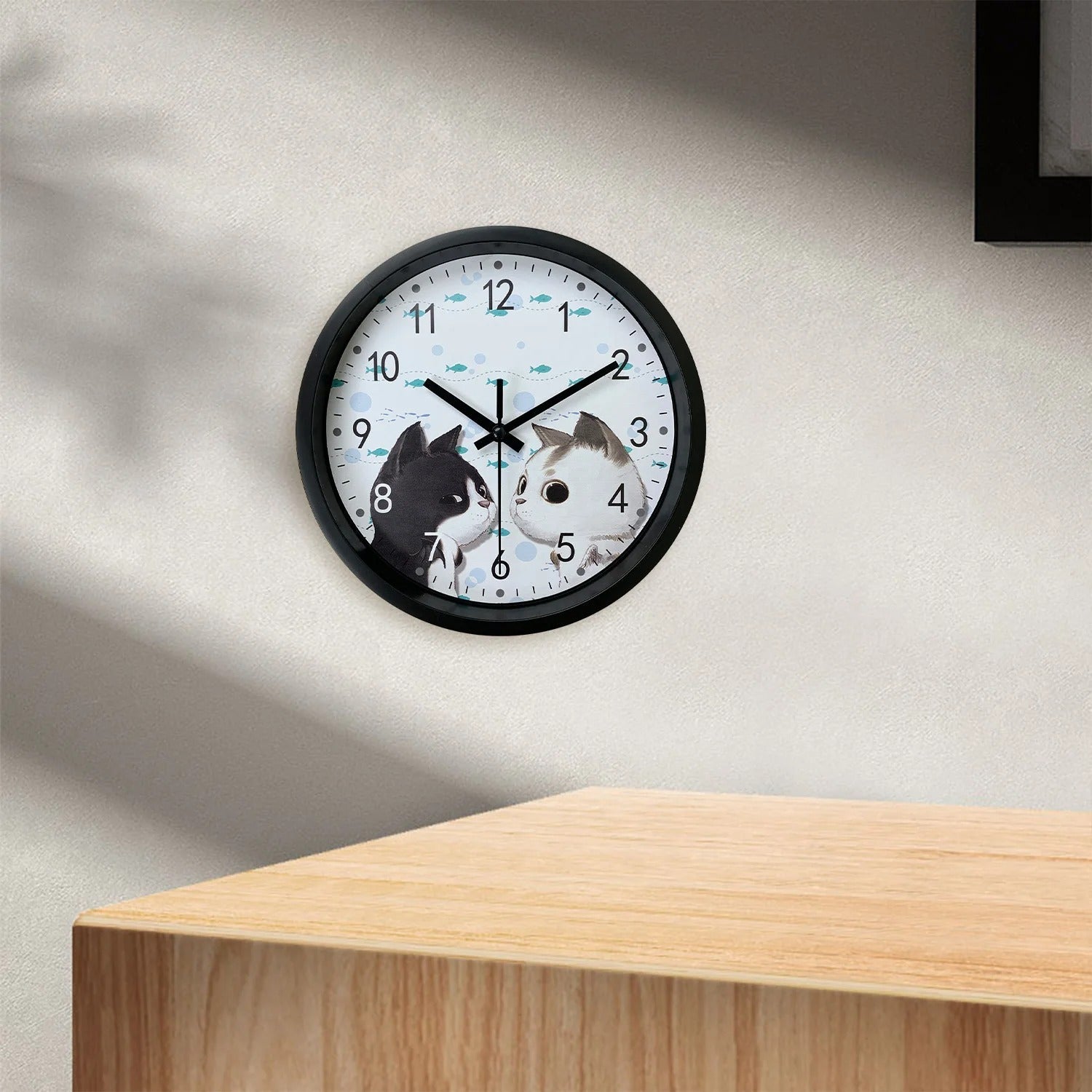 Horloge Murale Chats Graphiques