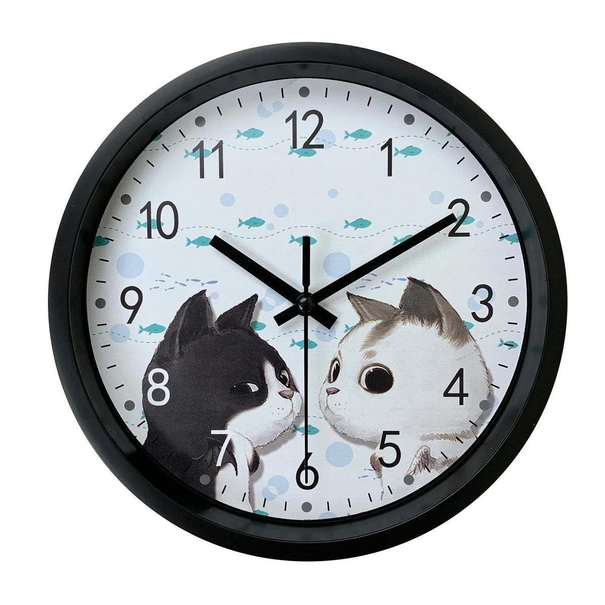 Horloge Murale Chats Graphiques