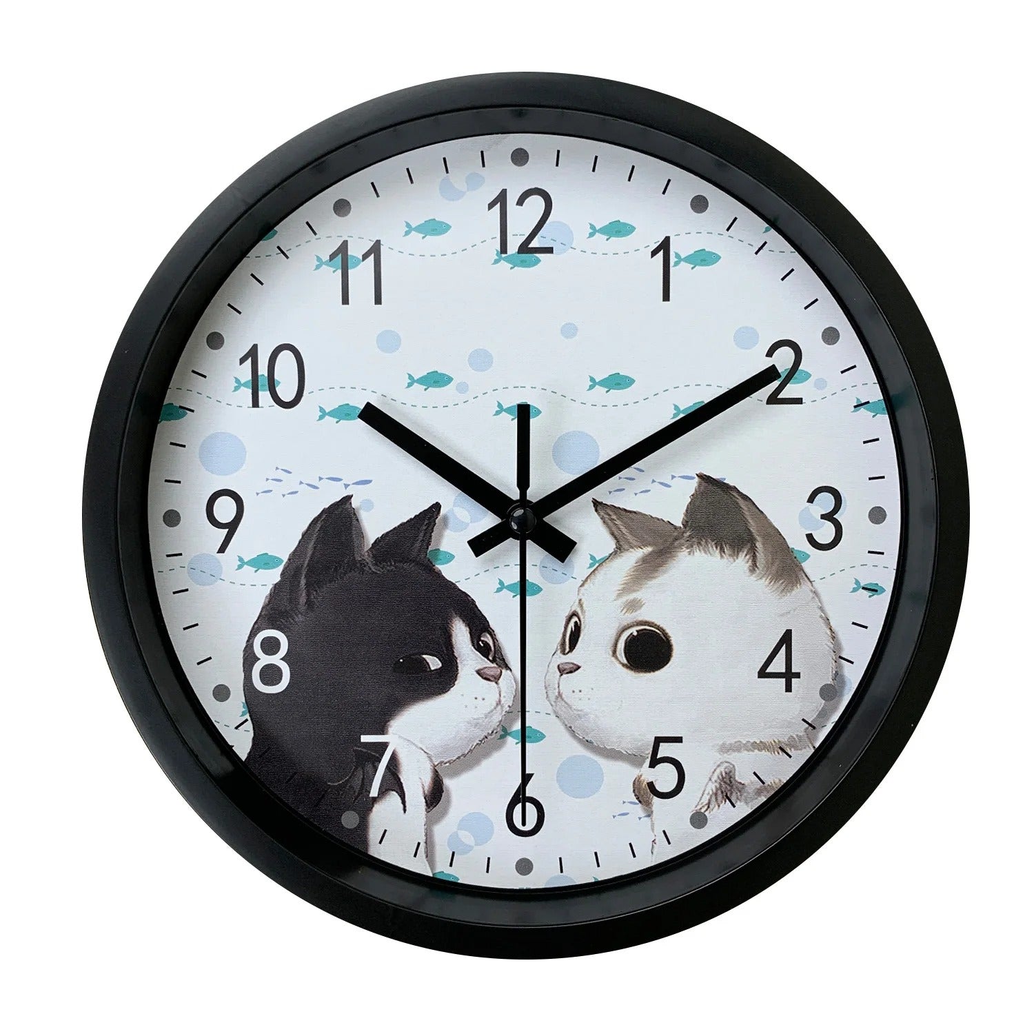 Horloge Murale Chats Graphiques