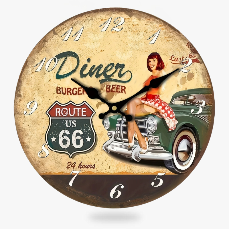 Horloge Murale Route 66