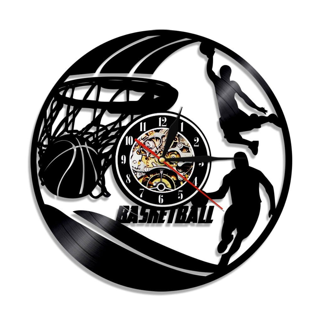 Horloge Murale Basket Vinyle