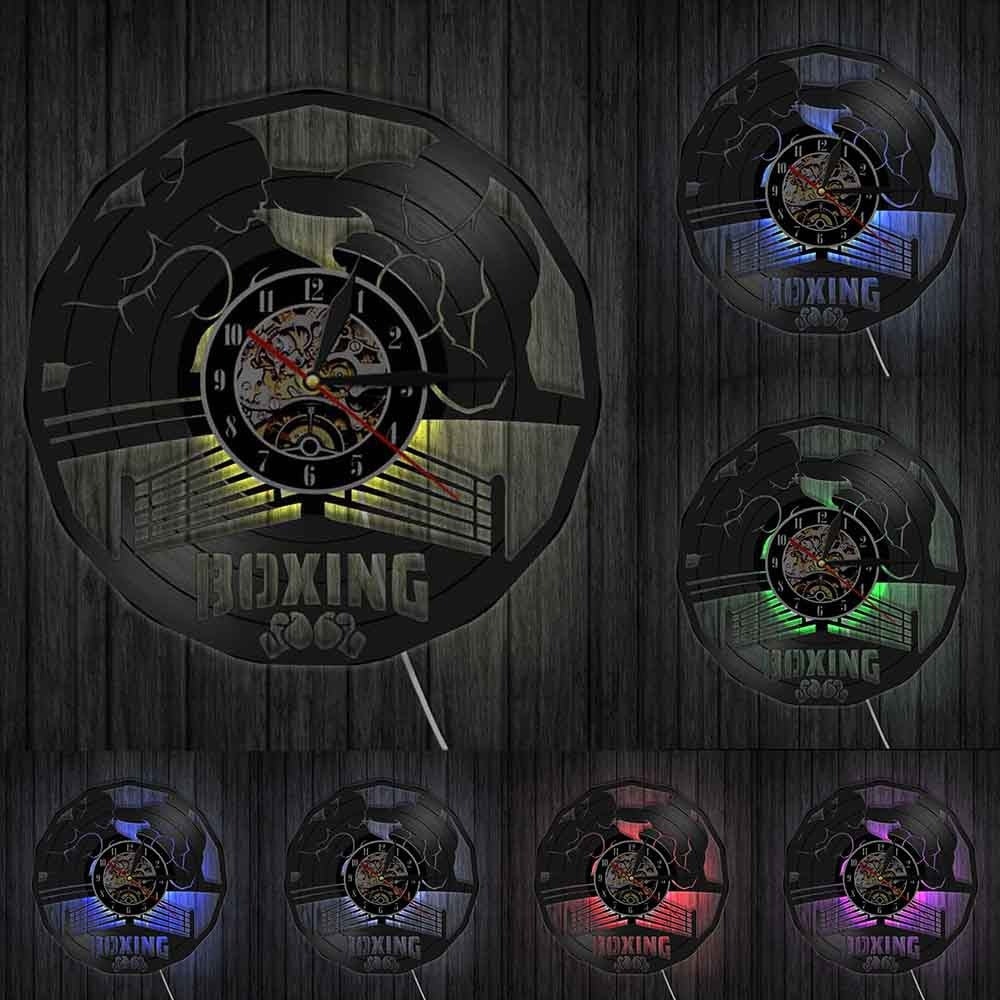 Horloge Murale Boxe Lumineuse