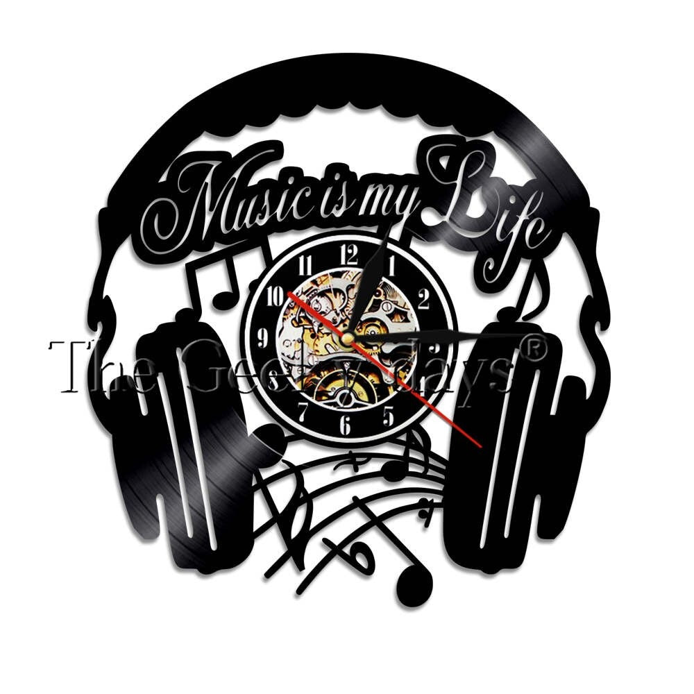 Horloge Murale Musique Vinyle