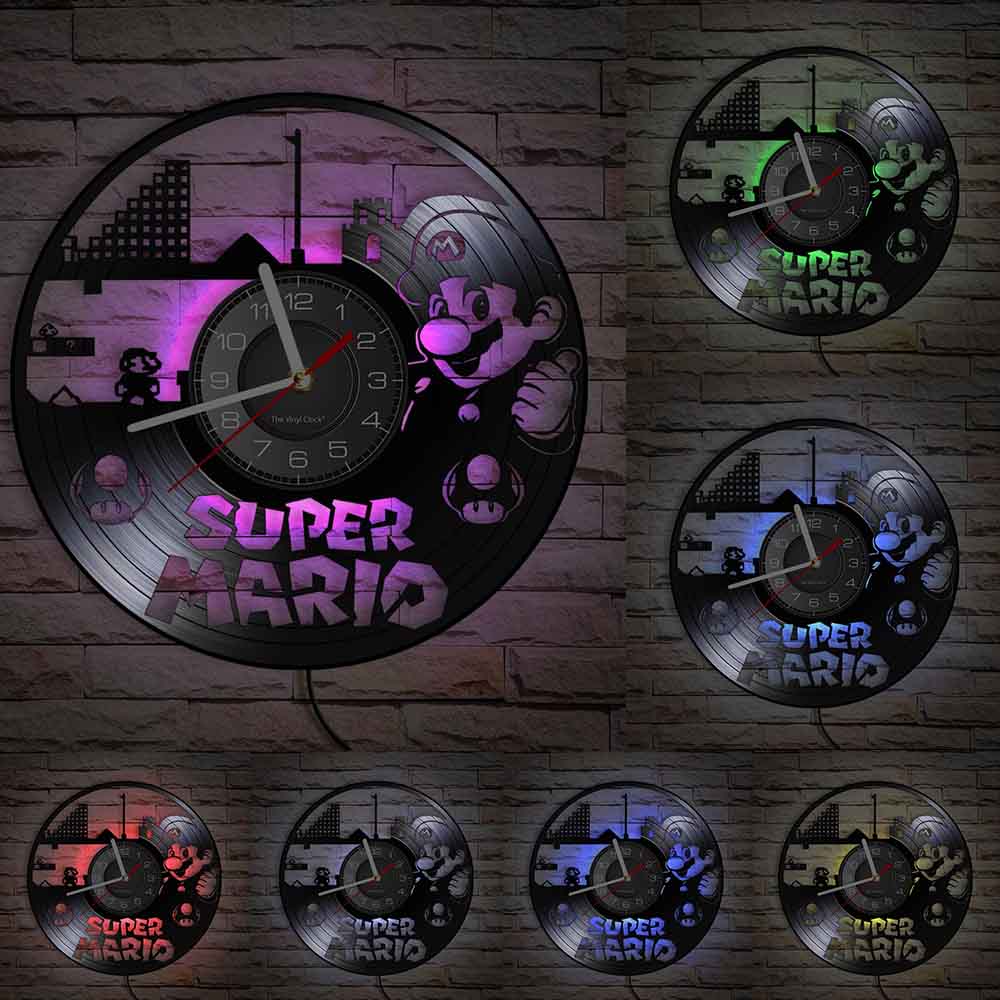 Horloge Murale Mario LED
