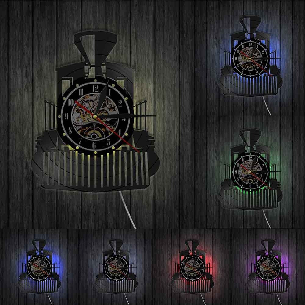 Horloge Murale Locomotive LED