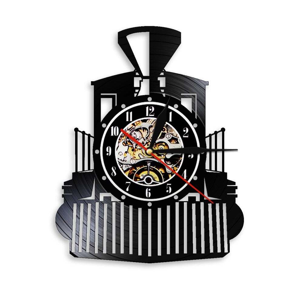 Horloge Murale Locomotive Vinyle
