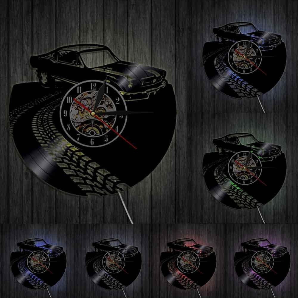 Horloge Murale Voiture Vinyle