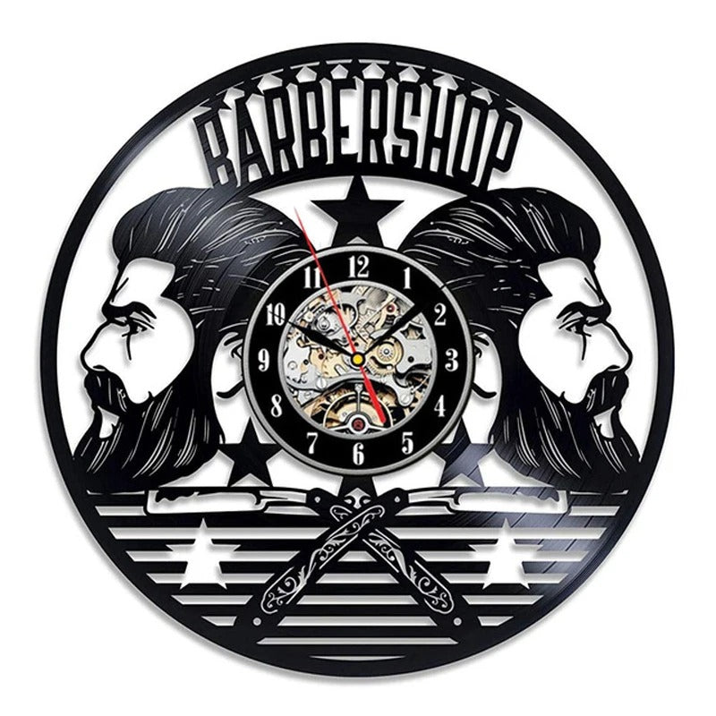 Horloge Murale Barbershop Vintage