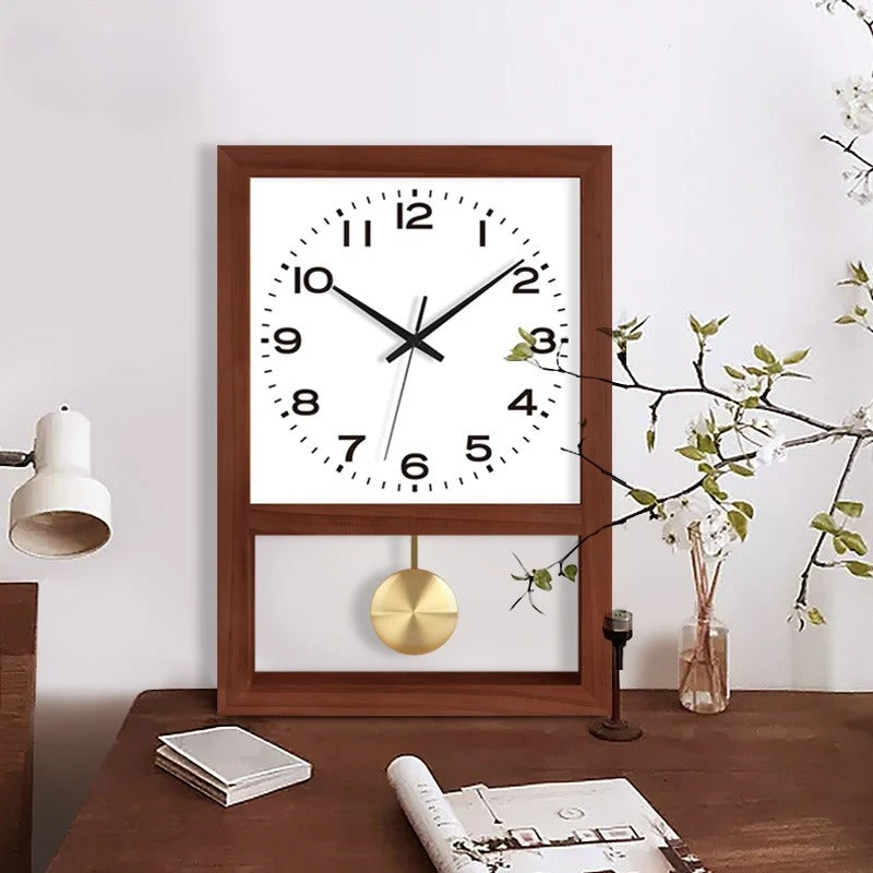 Horloge Murale Pendule Bois