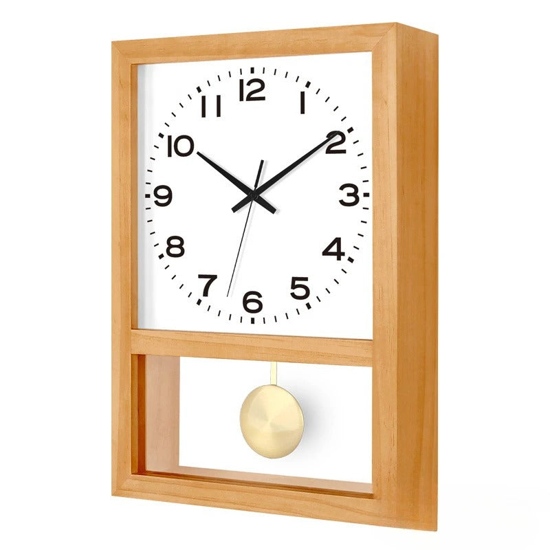 Horloge Murale Pendule Bois