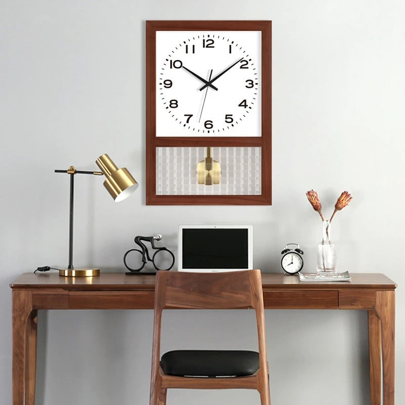 Horloge Murale Pendule Bois