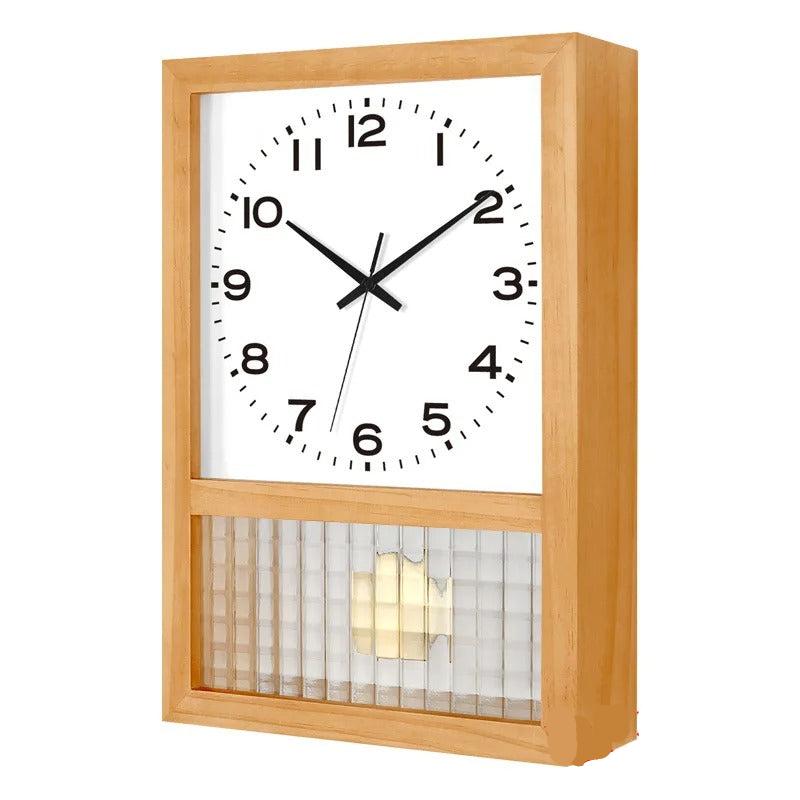 Horloge Murale Pendule Bois