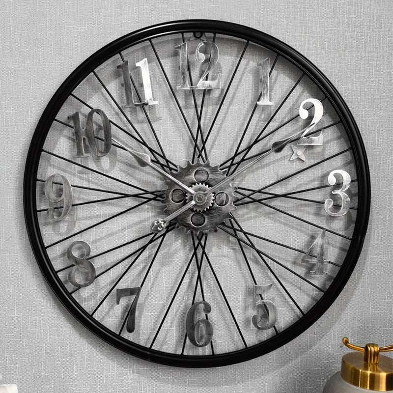 Horloge Murale Engrenage Métal