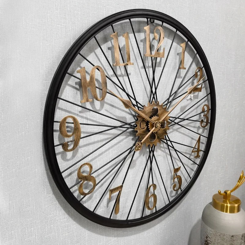 Horloge Murale Engrenage Métal