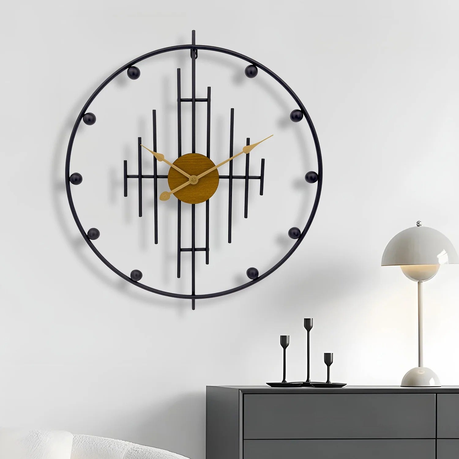 Horloge Murale Métal Graphique