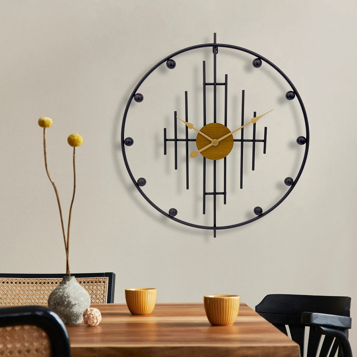 Horloge Murale Métal Graphique