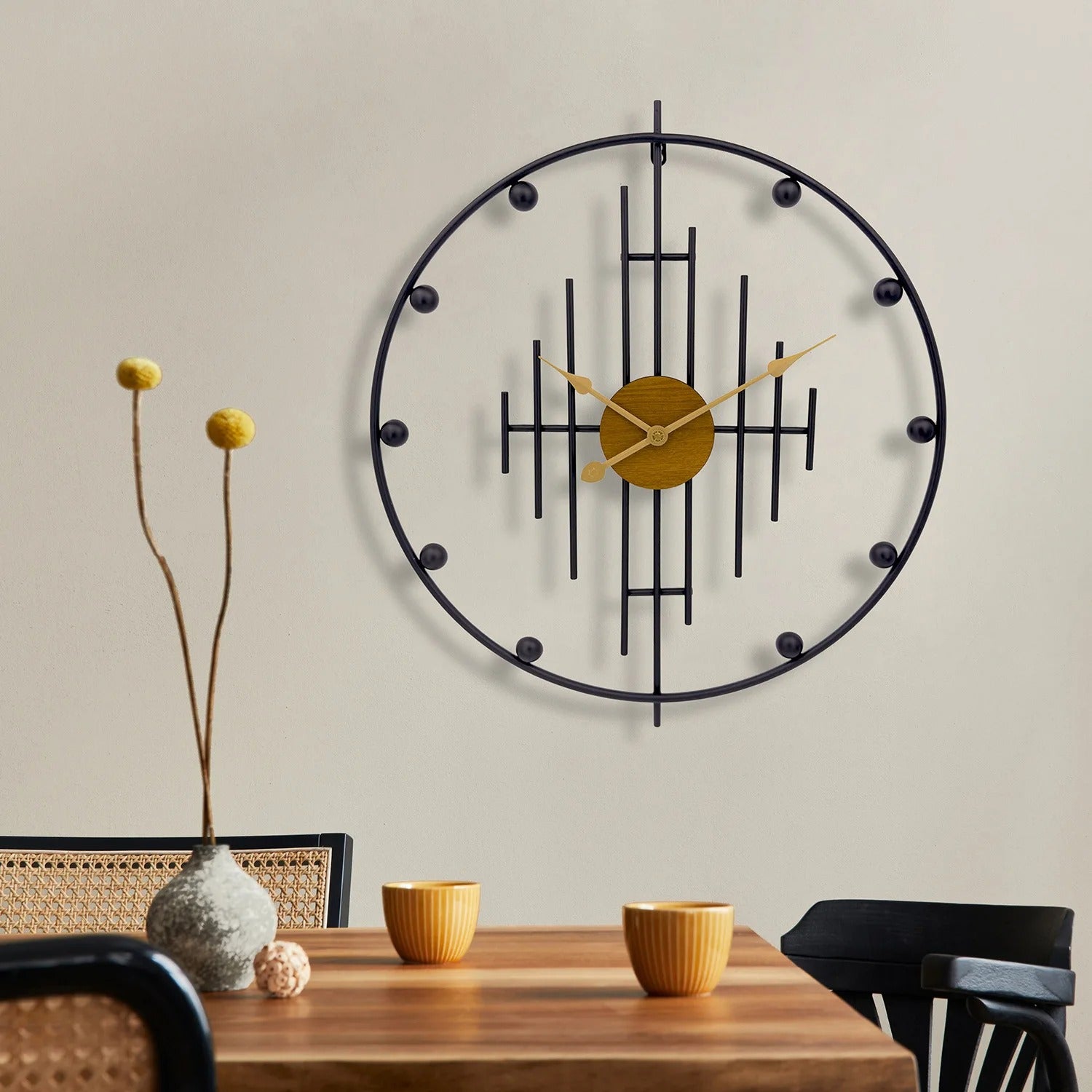 Horloge Murale Métal Graphique