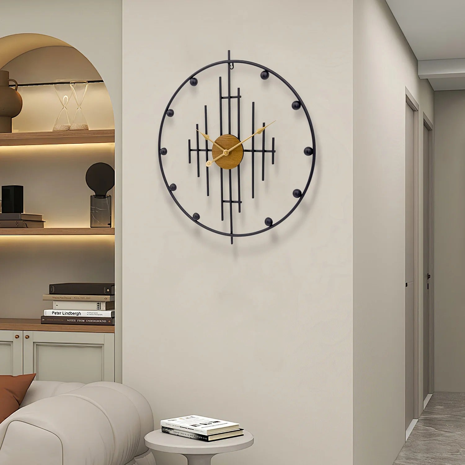 Horloge Murale Métal Graphique