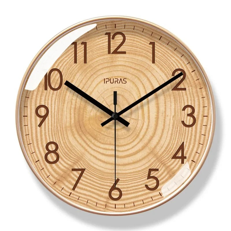 Horloge Murale Bois Naturel